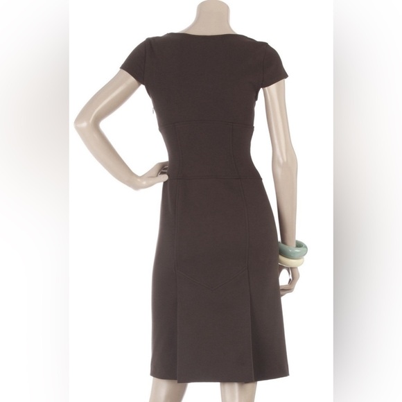 Diane Von Furstenberg Domino Dress in Chocolate - Size 10 - Picture 3 of 3